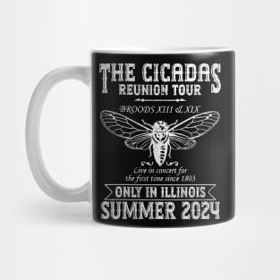 Cicada Concert Tour 2024 Illinois Cicada Broods Mug